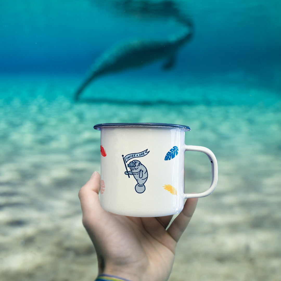 Manatee Camping Mug