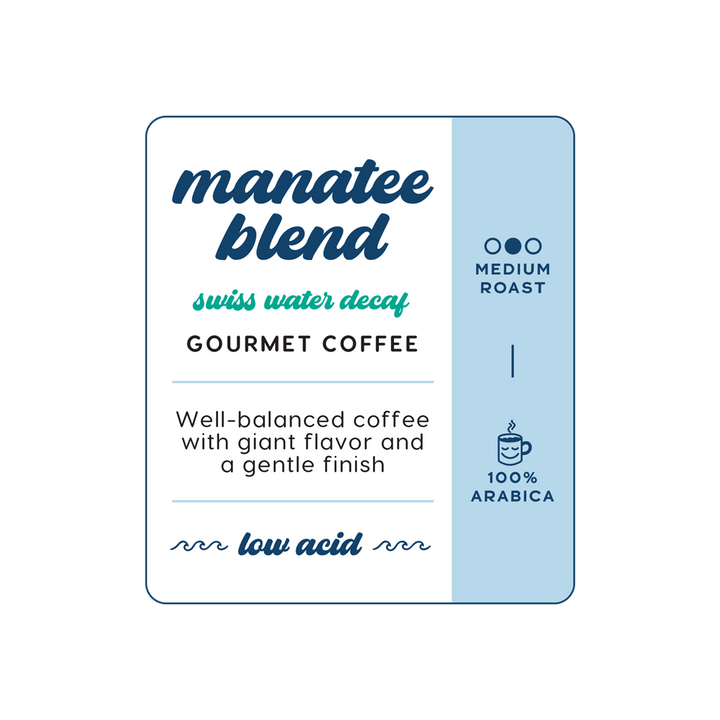 Manatee Blend Swiss Water® Decaf I Manatee Coffee