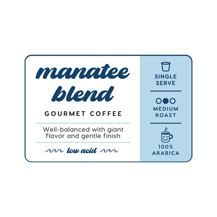 Manatee Blend Single Cup I Manatee Coffee